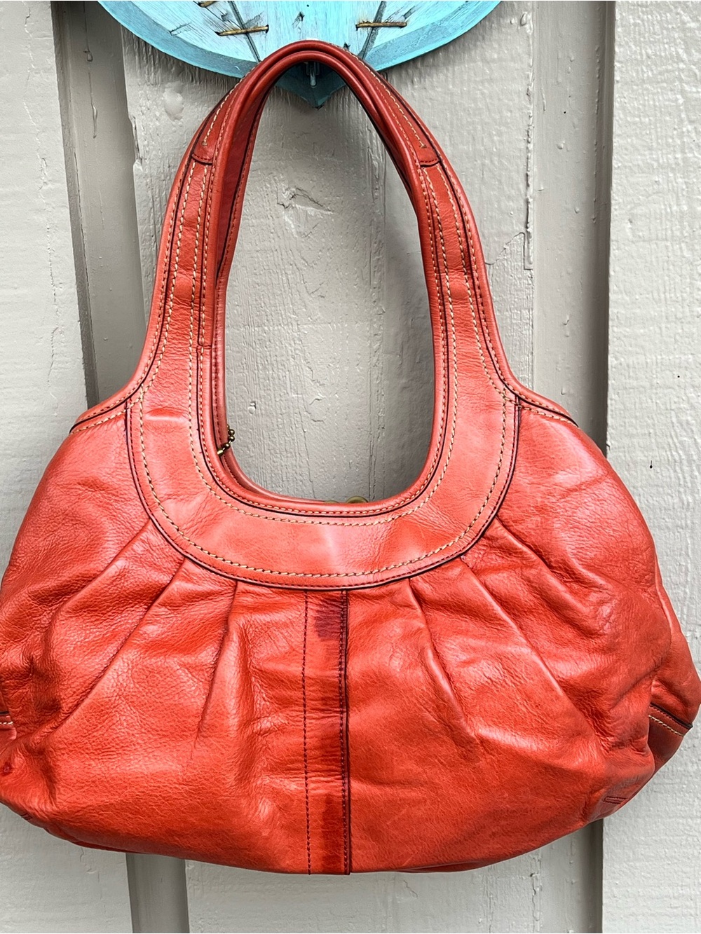 RARE vintage Coach Ergo pleated frame kisslock satchel UPDATED price/pics 8/2026 - Picture 16 of 16